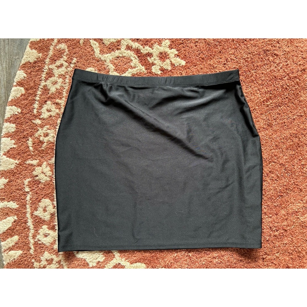 Pretty Little Thing Shape Black‎ Mini Skirt Womens US 12